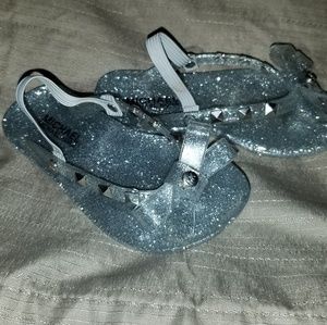 Sparkle Jelly sandals nwot